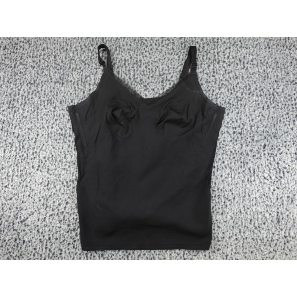 Honeylove LiftWear Tank Women 2X Black Compression Mesh Trim Shapewear TPCM00005